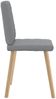 vidaXL Esszimmerstühle 6 Stk. Hellgrau Stoff 3315491 Bild 5