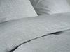 Zo! Home Flanell Bettwäsche 155x220 Flanella di Lino Dove Grey uni Melange silber Bild 4
