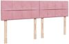vidaXL Boxspringbett mit Matratze Rosa 180x200 cm Samt 3287811 Bild 5