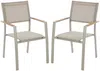 Vente-unique - MACILA Garden dining set Metall Schokoladenbraun - B 60 cm x H 89 cm x L 57 cm Bild 1