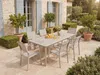 Vente-unique - MACILA Garden dining set Metall Schokoladenbraun - B 60 cm x H 89 cm x L 57 cm Bild 2