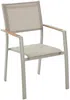 Vente-unique - MACILA Garden dining set Metall Schokoladenbraun - B 60 cm x H 89 cm x L 57 cm Bild 3