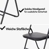 Brixy Klappstuhl - Klappstuhl - Esstisch Stuhl - Klappstuhl - 43 x 47 x 80 cm - Stuhl - Schwarz Bild 5