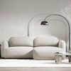 Selsey Tvoya Ecksofa mit Schlaffunktion, Ottomane rechts, Creme-Chenille Bild 2