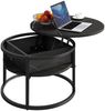 Couchtisch Marlo Schwarz/Marmor-Weiß 57 x 57 cm Vicco Bild 5