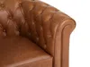 Vente-unique - CHESTERFIELD Sofa and armchair set Leder Braun - B 78 cm88 cm x H 72 cm x L 82 cm205 cm Bild 5
