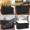 Dokon 3 Sitzer Gartenbank Abdeckung Belüftungsöffnungen Schwarz 163x66x63/89cm Bild 3