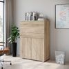 Home affaire PC-Schrank Vera, Sekretär, Home-Office-Schreibtisch mit LED-Beleuchtung (1 St), Multifunktional mit Stauraum, klappbare Tischfläche, LED, B 90 cm Bild 4