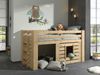 Vipack 'Oliver' Halbhochbett, 90x200 cm, Kiefer Farbe Oak Bild 2