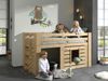 Vipack 'Oliver' Halbhochbett, 90x200 cm, Kiefer Farbe Oak Bild 4