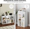Bücherregal 50 x 24 x 80 cm in Weiß – Aufbewahrungsregal mit 5 offenen Fächern Bild 5