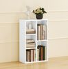 Bücherregal 50 x 24 x 80 cm in Weiß – Aufbewahrungsregal mit 5 offenen Fächern Bild 3