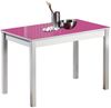 ASTIMESA Fija Küchentisch, Metall, Fuchsia, 110x70 cm Bild 1