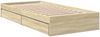 Einzelbettgestell Design für Erwachsene mit Schubladen Sonoma-Eiche 90x190 cm Holzwerkstoff d3772e Bild 3
