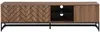Vente-unique - CARATANA TV unit Holz, Platte SchwarzBraun - B 40 cm x H 50 cm x L 180 cm Bild 2