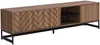 Vente-unique - CARATANA TV unit Holz, Platte SchwarzBraun - B 40 cm x H 50 cm x L 180 cm Bild 3