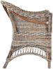 Krines Home Esszimmersessel Rattansessel Landhaus Flechtsessel Wintergarten Sessel Korbsessel, mit Armlehnen, Natur Rattan Bild 2