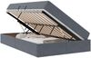 vidaXL Aufbewahrungsbett mit Matratze Dunkelgrau 120 x 200 cm Samt 3399713 Bild 2