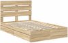 vidaXL Aufbewahrungsbett Sonoma-Eiche 135 x 190 cm Holzwerkstoff 3411904 Bild 4