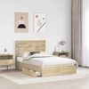 vidaXL Aufbewahrungsbett Sonoma-Eiche 135 x 190 cm Holzwerkstoff 3411904 Bild 3