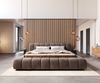 Polsterbettgestell Cutio 180x200 cm Mikrofaser Taupe Vintage Bild 2