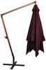 vidaXL Ampelschirm mit Mast Bordeauxrot 3x3 m Massivholz Tanne 313776 Bild 3