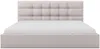 Vente-unique - ELIAVA Bett Stoff Beige - B 210 cm x H 106 cm x L 213 cm Bild 4