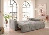 Schlafsofa Bullet von ED Exciting Design – Komfortables Mikrofaser-Sofa mit Nosagfederung Farbe Taupe, Bettkasten und Liftbeschlag Bild 2