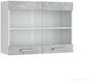 Küchenfront R-Line Beton 79.2 x 59 cm Möbelfront für den Hängeglasschrank Vicco Bild 5