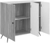 vidaXL Sideboard Graues Sonoma 89 x 34,5 x 80 cm Holzwerkstoff 895571 Bild 3
