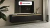 Vente-unique - POSINIA TV unit Holz, Platte Schwarz - B 39 cm x H 42 cm x L 181,5 cm Bild 2
