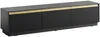 Vente-unique - POSINIA TV unit Holz, Platte Schwarz - B 39 cm x H 42 cm x L 181,5 cm Bild 4