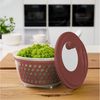 Rotho Salatschleuder FRESH 4,5 l, iron rot Bild 2