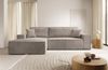 Selsey 'Farese ' Ecksofa mit Cordbezug, Schlaffunktion und Stauraum, Beige, links Bild 2