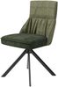 Stuhl >CALIFORNIA< 2er-Set in grün aus Webstoff/Velvet 50x89x56 cm (BxHxT) Bild 4