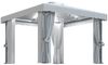 vidaXL Pavillon mit Vorhängen & LED-Lichterkette 3x3 m Cremeweiß 3070345 Bild 2