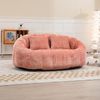 Bean Bag Sofa Lazy Sofa 145×95×63 cm aus Chenille in Rosa,Bequemer Lounge Stuhl für Erwachsene und Kinder Bild 3