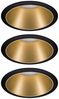 Paulmann No. 93404 Einbauleuchten Set LED Cole 3x6,5W Gold Schwarz 3-Step dimmbar 2700K Bild 2