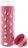 Trinkflasche Aus temperaturbeständigem Borosilikatglas mit Silikonhülle 600 ml Pink Bild 2