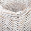 Rattankorb BAKUL eckig White 40x40cm mit Griffen Aufbewahrungskorb Wäschekorb Bild 4
