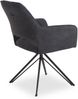Polsterstuhl SANSIBAR HORUM BHT 57x88x63 cm grau Esszimmerstuhl Freischwinger Schwingstuhl Bild 3