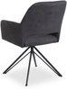 Polsterstuhl SANSIBAR HORUM BHT 57x88x63 cm grau Esszimmerstuhl Freischwinger Schwingstuhl Bild 2