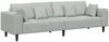 vidaXL Sofa Hellgrau 250 x 77 x 76 cm Samt 3335153 Bild 2