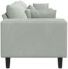 vidaXL Sofa Hellgrau 250 x 77 x 76 cm Samt 3335153 Bild 5