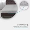 Spannbettlaken Cashmere Touch 180-200 x 200cm Silber Bild 3
