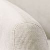 Ecksofa Designersofa BABETTE in Stoff Lins Grau Ottomane Rechts Bild 4