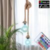 RGB LED Pendelleuchte, Seil Design, H 120 cm, ROPE Bild 2