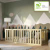 Crazy Pine 'Crazy John' Kinderbett mit hohem Rausfallschutz 73 cm, Holz, Natur, 120x200 cm Bild 3