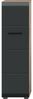 Stauraumtype (B/H/T: 30x106x30 cm) in schwarz matt und Nox Oak Nachbildung Bild 4