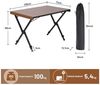TIMBER RIDGE Campingtisch Klappbar Tisch, 100 kg Tragkraft & höhenverstellbar Ultraleichtes Alu (1-St), aus rostfreiem Aluminium, 109x71×69cm Bild 3